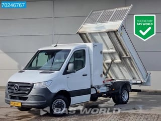 Mercedes Sprinter 514 CDI Kipper met Kist 3500kg trekhaak Airco Cruise Tipper Kieper Benne Airco Trekhaak Cruise control