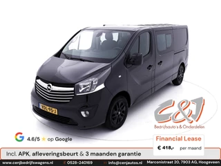 Opel Vivaro 1.6 CDTI L2H1 Dubbele Cabine innovation leder navi cruise 145 pk lease 418,- p/md