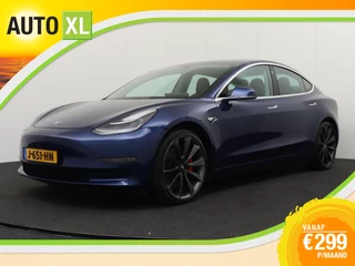 Tesla Model 3 Performance AWD 75 kWh Autopilot Pano-dak Stoelverw. V+A