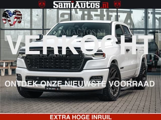 Dodge Ram Pick-Up LIMITED H.O 540PK 706Nm | Massage + Full Option | De Meest Luxe en Volle in zijn Klasse | Comfortabele Dubbele Cabine met Royale 5 Zitplaatsen | BPM vrij | Nu Leverbaar uit Voorraad | Voorraad Nr 2298 - 7479