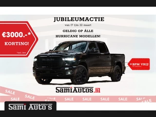 Dodge Ram 1500 LIMITED HIGH OUTPUT H.O 540PK 706 Nm | RAM VOL | XB9 | MASSAGE | CREW CAB | DUBBELE CABINE | GRIJSKENTEKEN | 5 PERSOONS | DE MEEST LUXUEUZE en BEGEERDE Pick-up | VOORRAAD NR 2350 - 5181