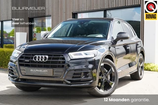 Audi Q5 50 TFSI e Quattro S edition | Luchtvering | Trekhaak | Ambiance sfeerverlichting | Panoramisch schuif/kanteldak | Head-up Display | HD Matrix LED verlichting | Half lederen interieur | Zwart optiek |