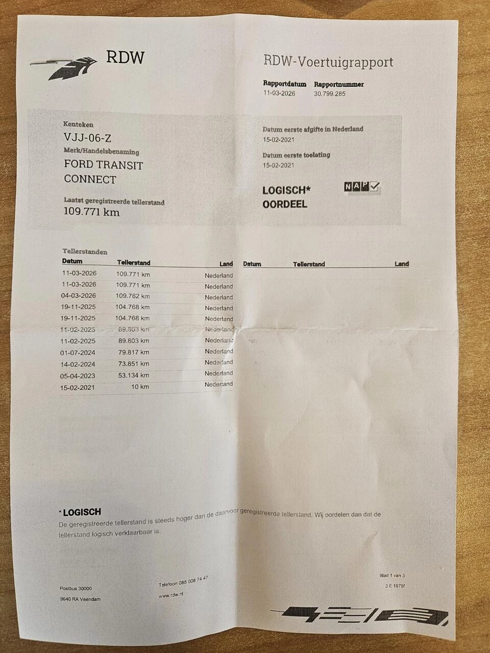 Hoofdafbeelding Ford Transit Connect