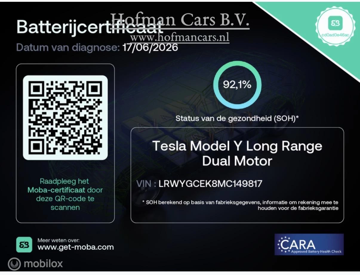 Hoofdafbeelding Tesla Model Y