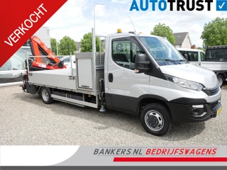 Iveco Daily 50C15 3.0 150PK, Airco, Open laadbak, Dubbel lucht, Fassi F50 laadkraan, Rijbewijs C1