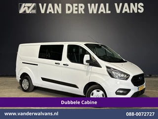 Ford Transit Custom 2.0 TDCI 131pk L2H1 Dubbele Cabine Euro6 Airco | 6-Zits | LED | Cruisecontrol | 2800kg trekhaak Parkeersensoren, Stoelverwarming