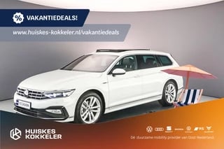 Volkswagen Passat Variant R-Line Business + 1.5 TSI 150pk DSG Automaat Panoramadak, Elektrische achterklep, Lederen bekleding, LED matrix koplampen, Adaptive cruise control, 360 camera, Navigatie, Stoelverwarming, Achteruitrijcamera