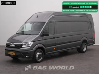 MAN TGE 5.160 XXL Automaat L5H4 ACC LED Navi Airco Cruise Camera Parkeersensoren v+a Euro6 L5 XL Airco