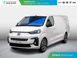 Fiat e-Scudo L3 75 kWh | Pack City | Pack Exterieur | 17" | Laadruimte afw. | Full Led Kopl. | Tussenschot | Reservewiel