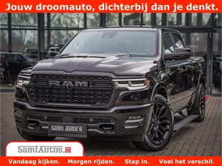 Dodge Ram 1500 Limited Demo Night High Output 540HP 706Nm | Massage + Full Option | De Meest Luxe en Volle Pick-Up in zijn Klasse | Comfortabele Dubbele Cabine met Royale 5 Zitplaatsen | BPM vrij | Nu Leverbaar uit Voorraad | Voorraad Nr 2263 - V76JVF