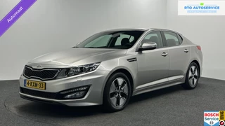 Hoofdafbeelding Kia Optima Kia Optima 2.0 CVVT Hybrid Super Pack ECC LEER NAVI CAMERA CRUISE LM.