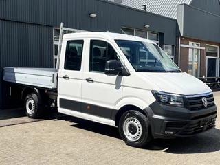 Volkswagen Crafter 35 2.0 TDI DC Open laadbak Airco Cruise controle Pick-up Euro 6 Parkeerhulp achter evt 2500kg trekgewicht 6 persoons p-up bakwagen open laadbak Pritsche