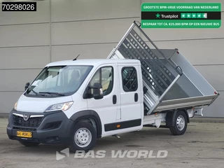 Opel Movano 140PK Driezijdige Kipper Dubbel Cabine Airco Cruise Euro6 Tipper Benne Kieper Dreiseitenkipper Airco Cruise control