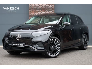 Hoofdafbeelding Mercedes-Benz EQS Mercedes-Benz EQS SUV 450 4MATIC AMG Line 118 kWh | Facelift | Hyperscreen | Achterasbesturing | Airmatic | Distronic+ | Massage | Burmester | Trekhaak | Verwarmd Stuurwiel | HUD | Stoelventilatie |