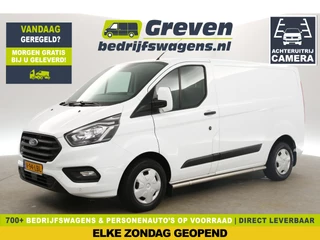 Ford Transit Custom 280 2.0 TDCI L1H1 Airco LED Camera Cruise Navigatie Trekhaak 3 Persoons PDC Stoelverwarming