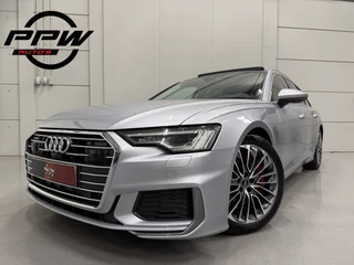 Audi A6 Avant 55 TFSI e quattro Competition PANO/HEAD-UP/MEMORY/360CAMERA/ACC/SOH 94,1%/KEYLESS/MATRIX/CARPLAY/S-LINE SPORTPAKKET/FLORETT-SILBER METALLIC/NET GROTE OH BEURT GEHAD BIJ AUDI