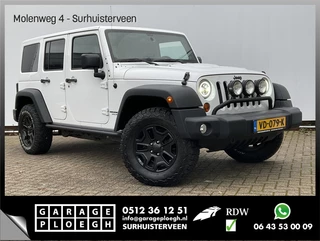 Jeep Wrangler 2.8 CRD Sport Grijs-Kenteken Leer Navi Stoelverw. Led Uitstraling! Trekhaak