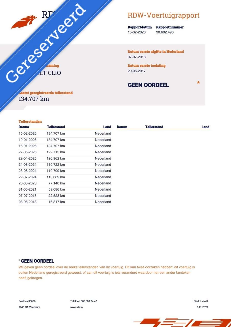 Hoofdafbeelding Renault Clio