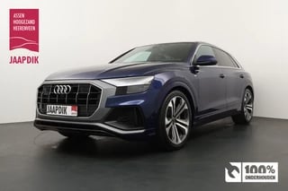 Hoofdafbeelding Audi Q8 Audi Q8 BWJ 12-2021 | 55 TFSI e 481PK quattro Pro Line S |  S-LINE | LEER | 360 CAMERA | NAVI | VIRTUAL COCKPIT | STOELVERW | 22'' LMV