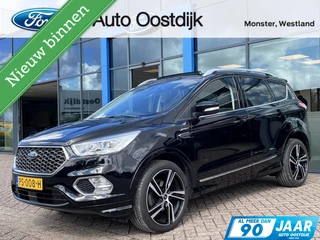 Ford Kuga 1.5 EcoBoost Vignale 150PK Afn. Trekhaak Panodak Adaptive Cruise Winterpack Vol-Leder Elek. Stoelen Blind-Spot Climate Dealer Onderhouden *Full Options*