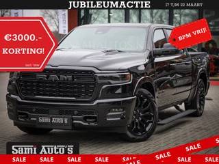 Dodge Ram 1500 LIMITED NIGHT H.O 540PK 706 Nm 2025 | XB9 | MASSAGE | BOM VOL | CREW CAB | DUBBELE CABINE | GRIJSKENTEKEN | DE MEEST LUXUEUZE en BEGEERDE Pick-up | VOORRAAD NR 2357 - 5182