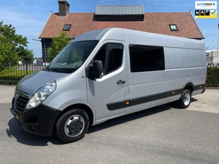 Opel Movano 2.3 CDTI L4 H3 DUBBELCABINE 6PERSOONS DUBBEL- LUCHT AIRCO CAMERA NAVI