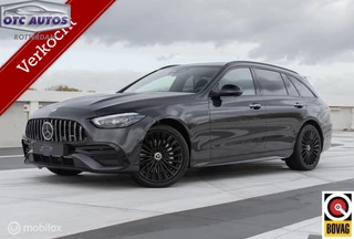 Mercedes C-klasse Estate 300E AMG-Line - C63 AMG LOOK - TREKHAAK- 360 CAMERA - ELEKTRISCHE STOELEN - STOEL-STUUR VERWARMING -