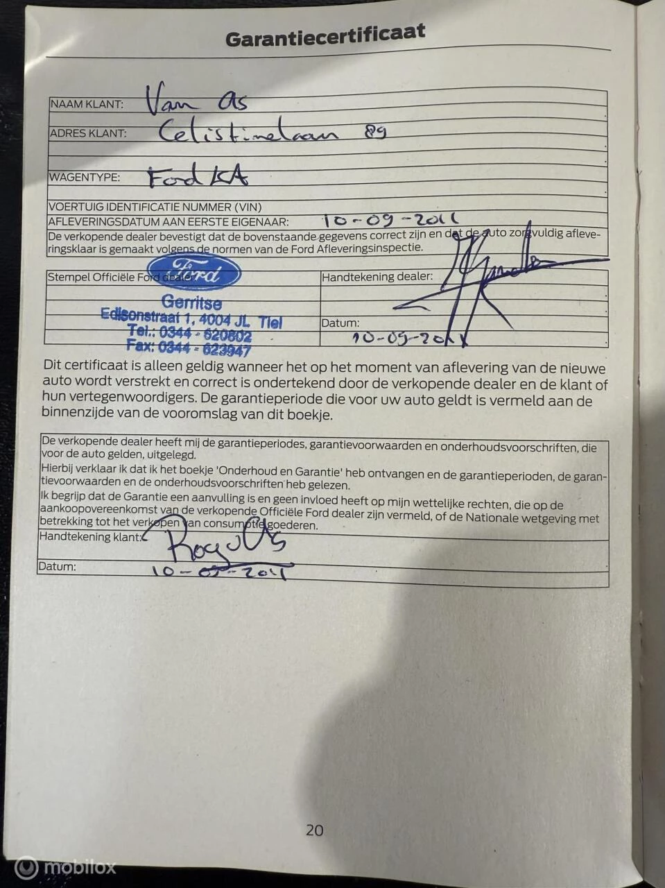 Hoofdafbeelding Ford Ka