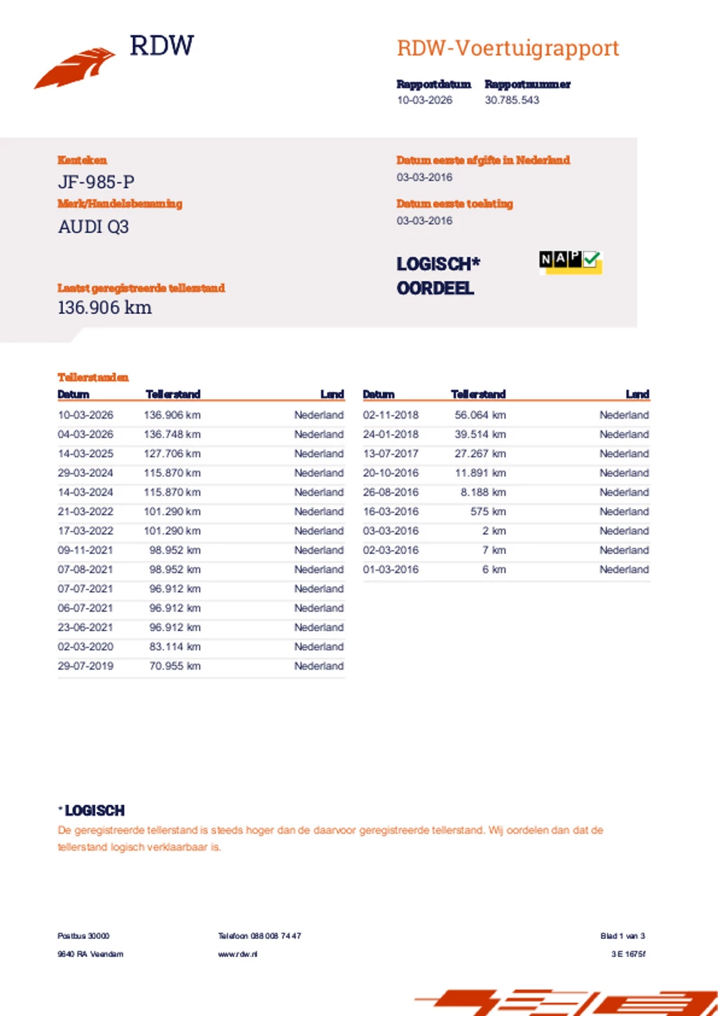 Hoofdafbeelding Audi Q3