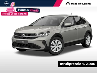 Hoofdafbeelding Volkswagen Taigo Volkswagen Taigo Edition 1.0 TSI 95 pk 5 versn. Hand · Parkeersensor achter · Multifunctioneel stuurwiel · Private lease ,- € 399 per maand ·