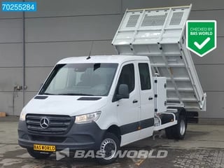 Mercedes Sprinter 514 CDI Kipper Dubbele Cabine met kist Airco Cruise 3500kg trekhaak Kieper Tipper Benne Airco Dubbel cabine Trekhaak Cruise control