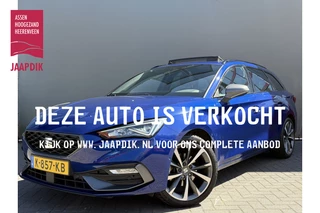 SEAT Leon Sportstourer BWJ 2021 1.5 150 PK TSI FR Launch Edition TREKHAAK / APPLE CARPLAY / ANDROID AUTO / NAVI / CLIMA / ADAPIVE CRUISE / ELEKTRISCHE STOELEN  / ELEKTRISCHE ACHTERKLEP / STOELVERW. / PANORAMADAK / CAMERA / LMV / PDC