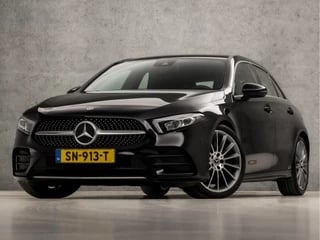 Mercedes-Benz A-Klasse 200 Luxury Sport 164Pk Automaat (APPLE CARPLAY, GROOT NAVI, DIAMOND GRILL, BRUIN LEDER, CAMERA, STOELVERWARMIMNG. LED, LANE ASSIST, NIEUWSTAAT)