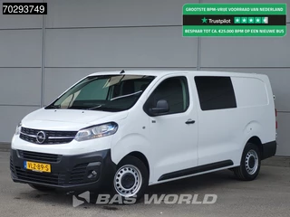 Opel Vivaro 120PK Dubbel Cabine L3H1 Trekhaak Airco Cruise Camera Parkeersensoren Euro6 DC Doka Mixto L3 Long 4m3 Airco Dubbel cabine Trekhaak Cruise control