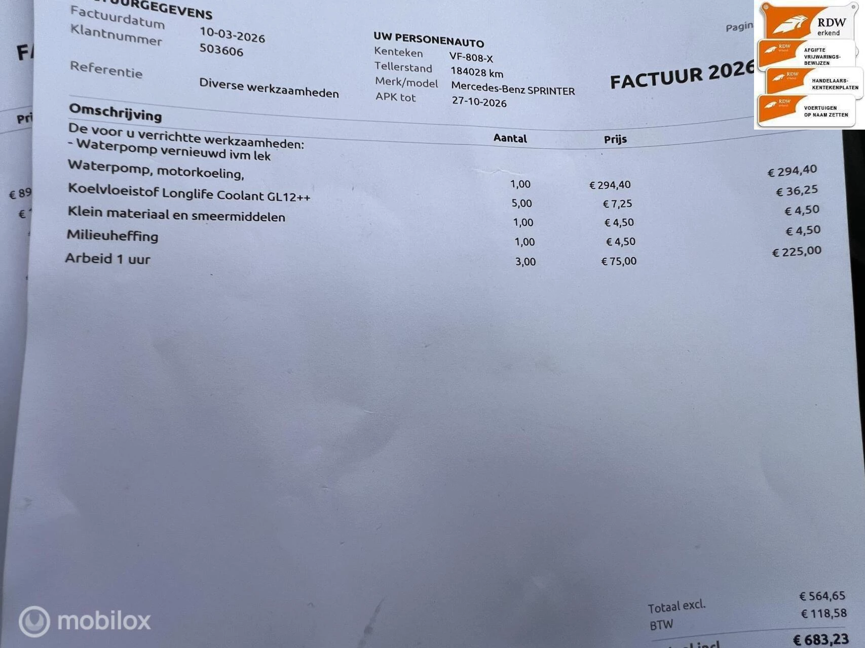 Hoofdafbeelding Mercedes-Benz Sprinter