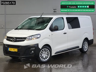 Opel Vivaro 122PK Dubbel Cabine L2H1 Navi Trekhaak Airco Cruise Camera Parkeersensoren Euro6 DC Doka Mixto 4m3 Airco Trekhaak Cruise control