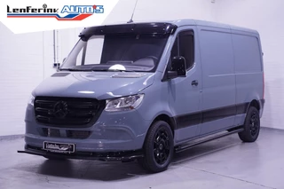 Mercedes-Benz Sprinter 215 CDI 150 pk Black&Grey Edition L2H1 Airco, 18" LMV, Bumpers in Kleur, Zonneklep, Grille Zwart, 2-Zits