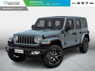 Jeep Wrangler Unlimited 4xe 380 Sahara | MY25 | Sky One-Touch Power Soft Top | 20" met M+S banden | Geel kenteken !