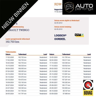 Renault Twingo 1.2 16V Dynamique 75PK | Meer Foto`s Velgen | Nette Staat | Cruise Control | Climate Control | Getint Glas | Lichtmetalen Velgen | Leder Stuur |