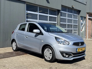 Hoofdafbeelding Mitsubishi Space Star Mitsubishi Space Star 1.0 Cool+ Airco Parrot Start / stop Mistlampen voor Elektrische ramen voor Bpm en Btw vrij!!