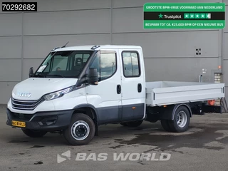 Iveco Daily 70C21 3.0L Automaat Dubbellucht 210PK Open Laadbak 3,5t Trekhaak 210PK LED Airco Cruise Euro6 Pritsche Pickup Airco Trekhaak Cruise control