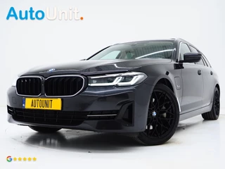 BMW 5 Serie Touring 520e | Panoramadak | LED Grille | Trekhaak | Leder | HUD | 360 | Dodehoek | Sfeerlicht | Memory | Carplay