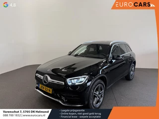 Hoofdafbeelding Mercedes-Benz GLC Mercedes-Benz GLC-klasse 300e 4MATIC Automaat PHEV AMG Line | Navigatie | Cruise Control | Parkeersensoren | Stoelverwarming | Panorama dak | Matrix LED-koplampen | Virtual Cockpit | Surround-systeem Burmester | Inductielader