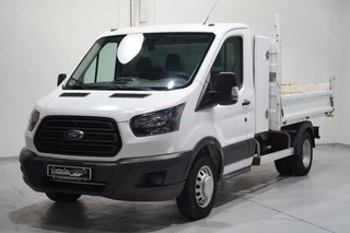 Hoofdafbeelding Ford Transit Ford Transit 2.0 TDCI 130 pk L2 Kipper / Open Laadbak Airco, Trekhaak, Kist, LxBxH 280x210x35 cm, 3-Zits