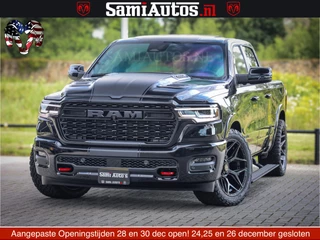 Dodge Ram 1500 Limited Night H.O 540HP 706Nm | Massage + Full Option | De Meest Luxe en Volle Pick-Up in zijn Klasse | Comfortabele Dubbele Cabine met Royale 5 Zitplaatsen | BPM vrij | Nu Leverbaar uit Voorraad | Voorraad Nr 2348 - 5158