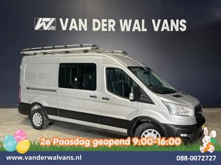Ford Transit 2.0 TDCI 131pk L3H2 Dubbele Cabine Euro6 Airco | 7-Zits | Imperiaal | 2500kg Trekhaak | Cruisecontrol Verwarmde voorruit, Parkeersensoren
