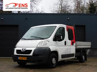 Peugeot Boxer 333 2.2 HDI L2 DC 1e EIGENAAR! AIRCO! 7-PERSOONS!  OPEN LAADBAK! 
