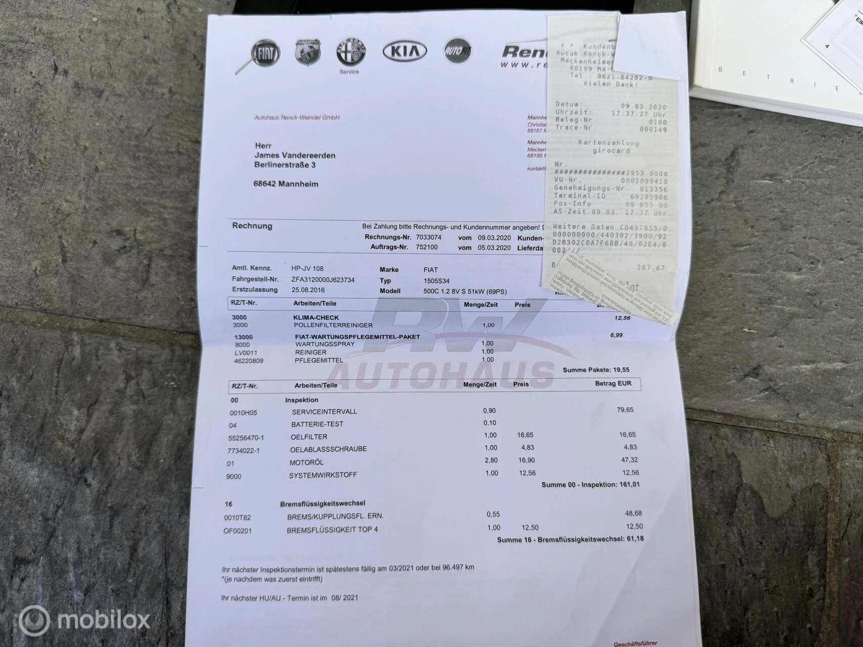 Hoofdafbeelding Fiat 500C