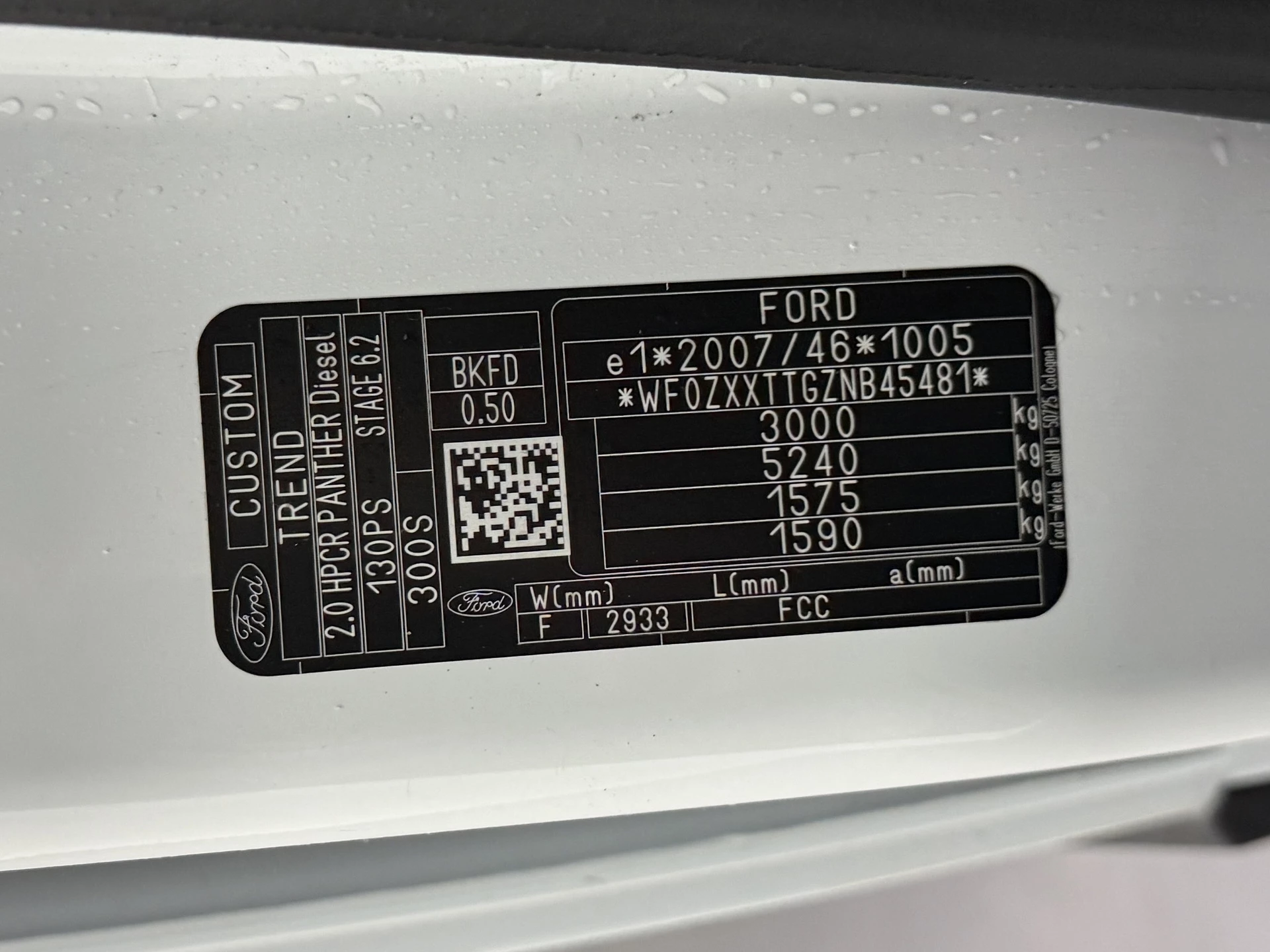 Hoofdafbeelding Ford Transit Custom