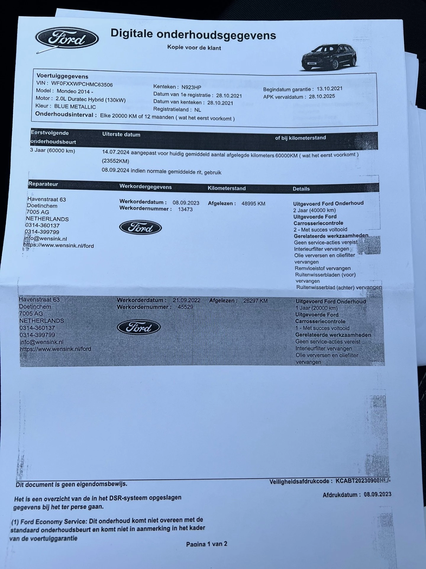 Hoofdafbeelding Ford Mondeo